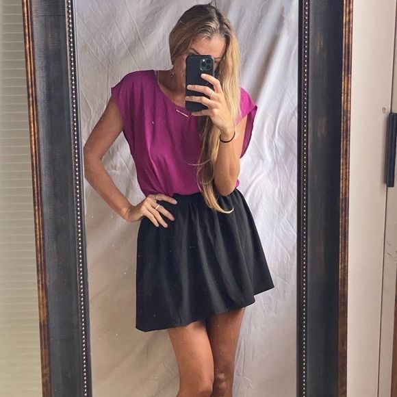 Ro & De Tops - COPY - RO & DE FLOWY MAGENTA BLOUSE SIZE SMALL